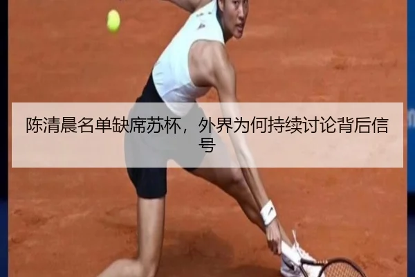 陈清晨名单缺席苏杯，外界为何持续讨论背后信号